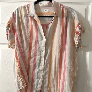 Flowy linen GAP button up!